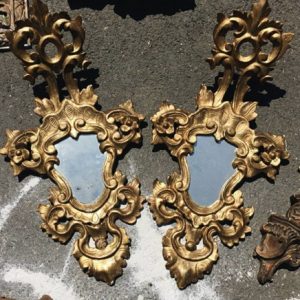 Twin venetian wedding mirror