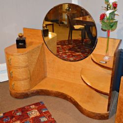 ART DECO BIRDS EYE MAPLE DRESSING TABLE