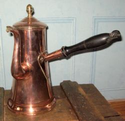 GEORGIAN COPPER COFFEE POT